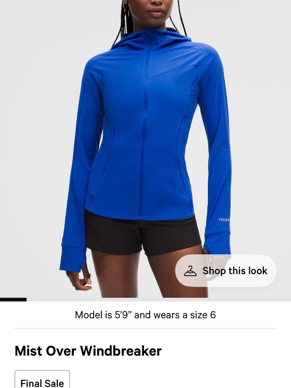 lululemon athletica Women’s Electric Blue Hooded Utility Jacket